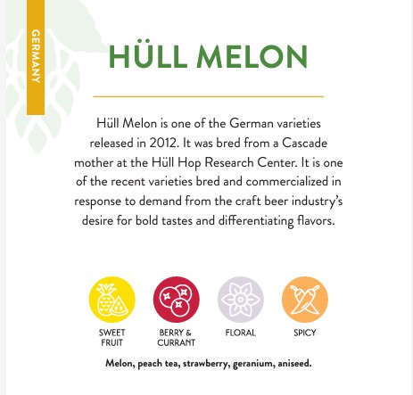 Hallertau Melon Hops Pellets