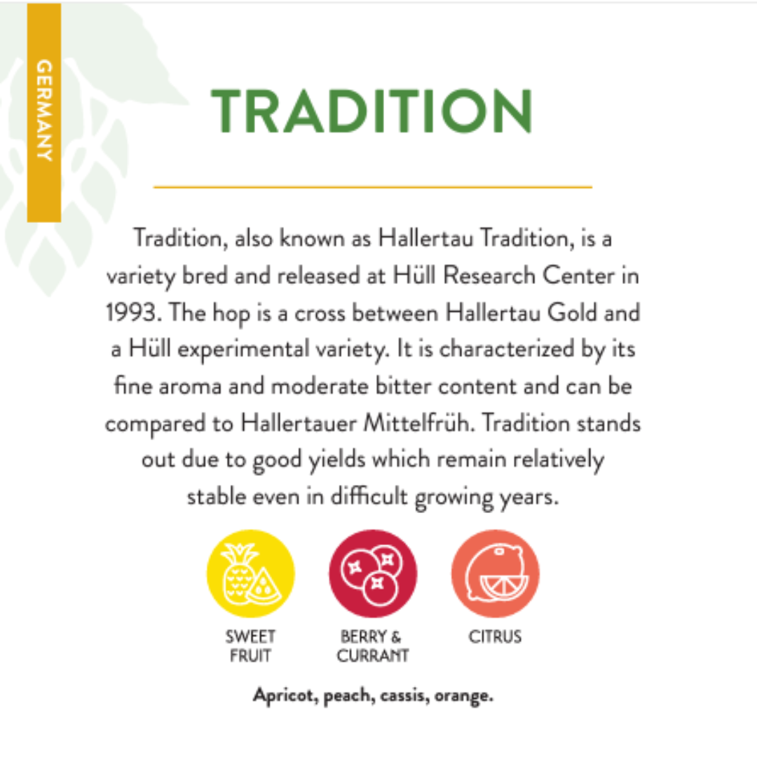 Hallertau Tradition 2023 Hops Pellets Type 90