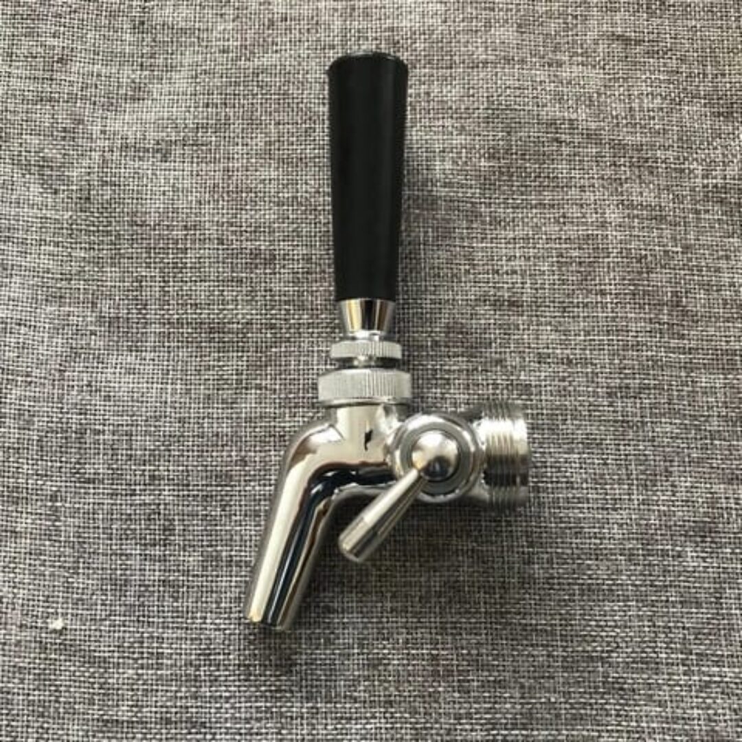 Adjustable Tap Short Stainless Steel finish