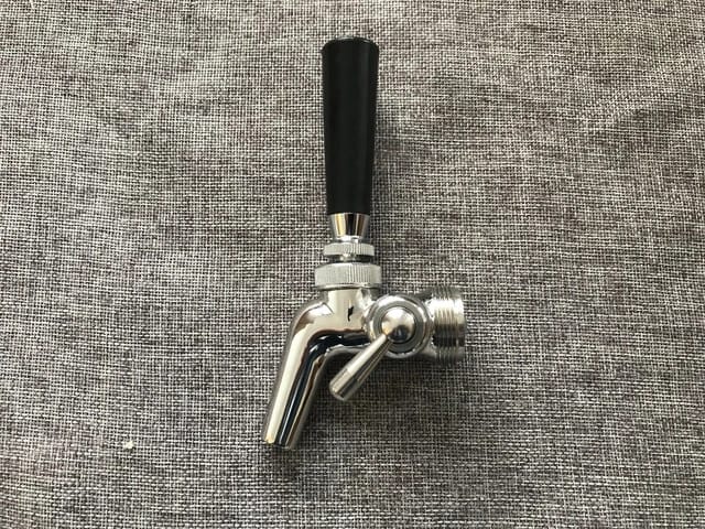 Adjustable Tap Short Stainless Steel finish