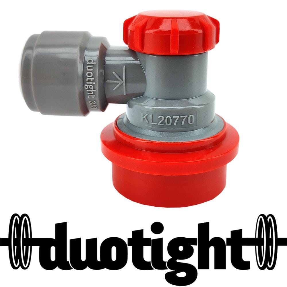 duotight 9.5mm (3/8) x Ball Lock Disconnect - (Grey + Red Gas)