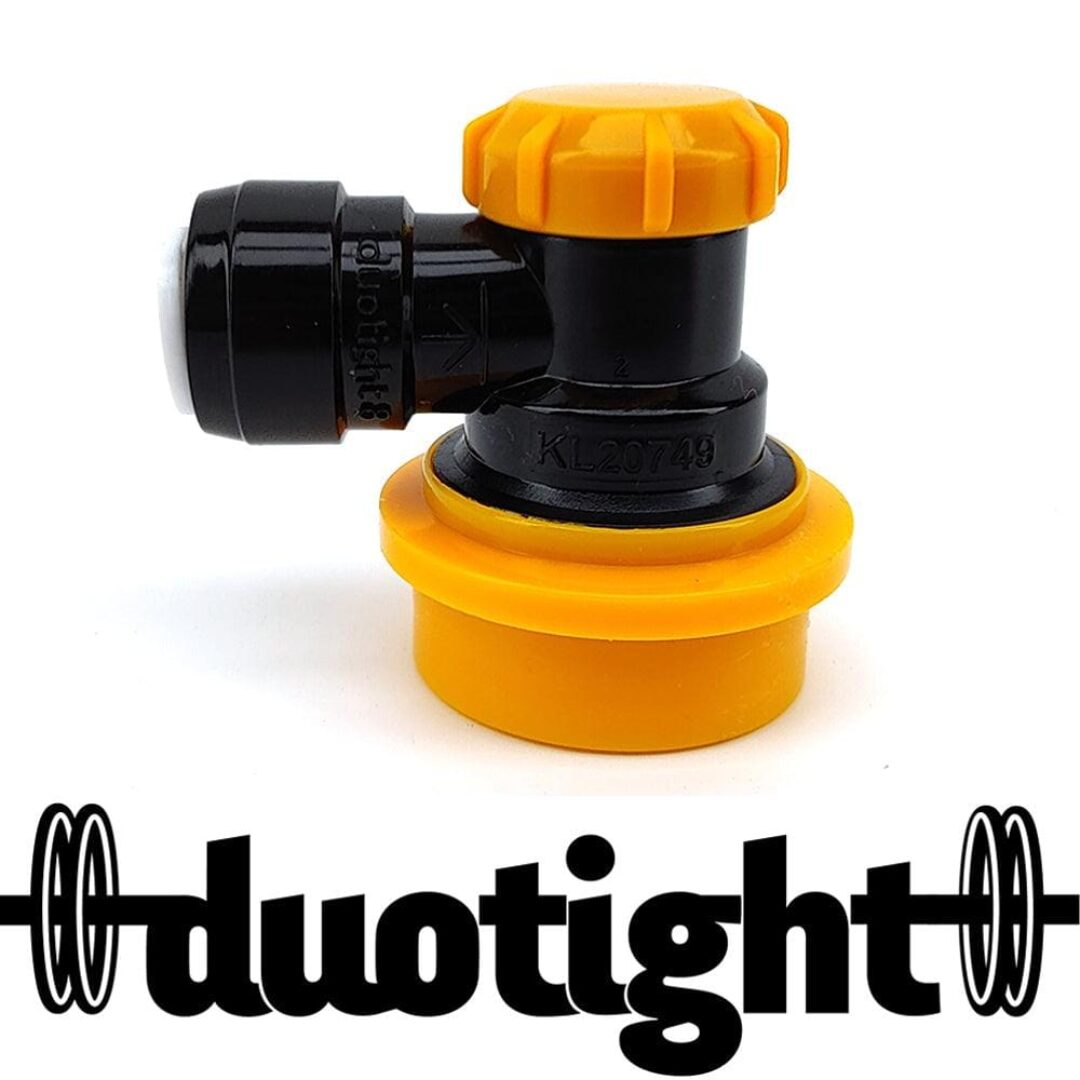 Duotight 8mm (5/16) x Ball Lock Disconnect - (Black + Yellow Liquid)